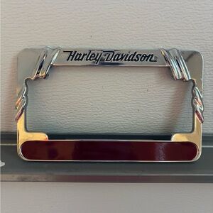 Harley Davidson chrome motorcycle tag frame
